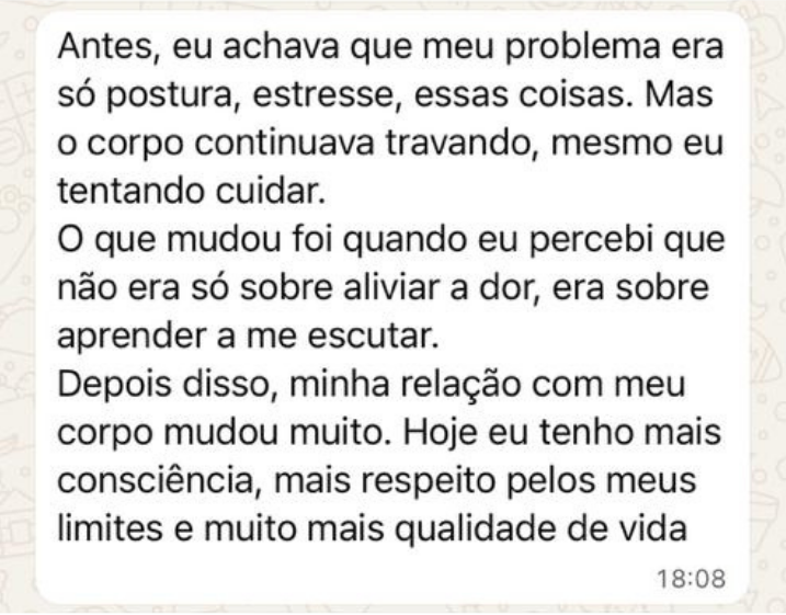 Depoimento de aluna