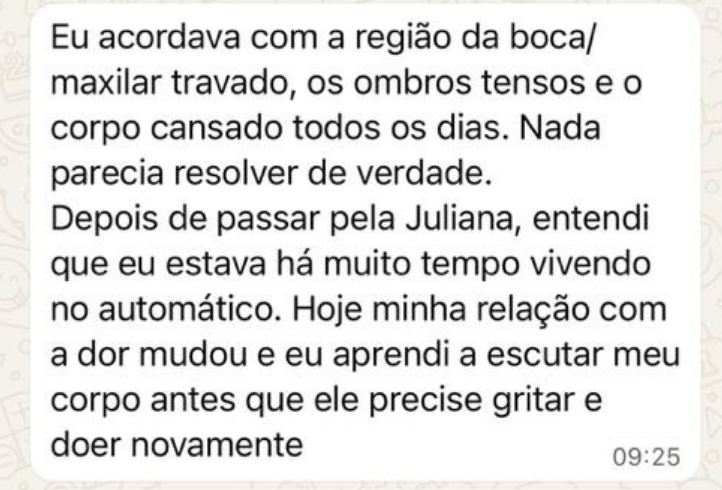 Depoimento de aluna