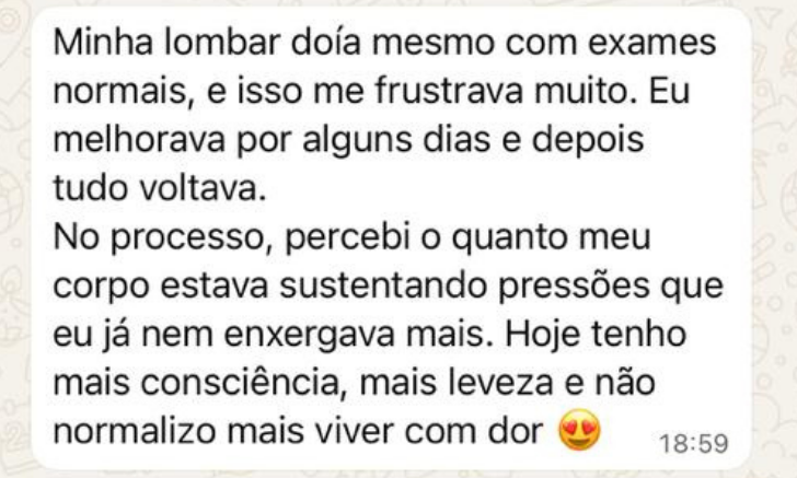 Depoimento de aluna